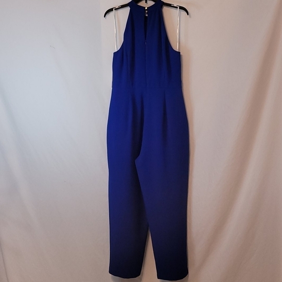 Julia Jordan Women's Cobalt Crepe Petite Jumpsuit - Picture 8 of 16